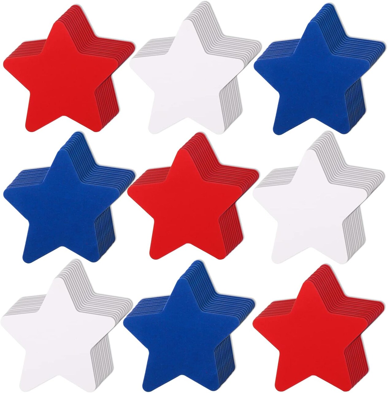 360 Pcs Patriotic Star Cutouts Paper Stars 4th of July Party Decor